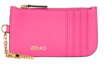 Versace Medusa Card Wallet, &pound;120, Accessories, Pink, Leather, Front view